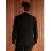 imageWULFUL Mens Sport Coats Blazers Linen Cotton Blazer Regular Fit One Button Suit Jacket with 2 PocketsBlack