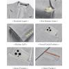 imageWULFUL Mens Sport Coats Blazers Linen Cotton Blazer Regular Fit One Button Suit Jacket with 2 PocketsGrey