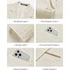 imageWULFUL Mens Sport Coats Blazers Linen Cotton Blazer Regular Fit One Button Suit Jacket with 2 PocketsWhite