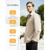imageWULFUL Mens Sun Protection Fishing Shirts UPF 50 UV Lightweight Quick Dry Cooling Button Down Shirts for Work Hiking SafariKhaki