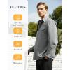 imageWULFUL Mens Sun Protection Fishing Shirts UPF 50 UV Lightweight Quick Dry Cooling Button Down Shirts for Work Hiking SafariLight Grey