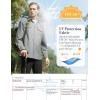 imageWULFUL Mens Sun Protection Fishing Shirts UPF 50 UV Lightweight Quick Dry Cooling Button Down Shirts for Work Hiking SafariLight Grey
