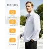 imageWULFUL Mens Sun Protection Fishing Shirts UPF 50 UV Lightweight Quick Dry Cooling Button Down Shirts for Work Hiking SafariWhite