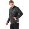 imageWULFUL Mens Vintage Stand Collar Leather Jacket Motorcycle PU Jacket and CoatBlack0045