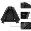 imageWULFUL Mens Vintage Stand Collar Leather Jacket Motorcycle PU Jacket and CoatBlack0045