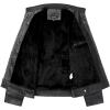 imageWULFUL Mens Vintage Stand Collar Leather Jacket Motorcycle PU Jacket and CoatBlack8833