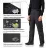 imageWULFUL Mens Waterproof Insulated Ski Snow Pants Winter Snowboarding Cargo Pants with MultiPocketsBlack