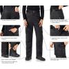 imageWULFUL Mens Waterproof Insulated Ski Snow Pants Winter Snowboarding Cargo Pants with MultiPocketsBlack