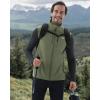 imageWULFUL Mens Windproof Lightweight Golf Vest Outerwear with Pockets Softshell Sleeveless Jacket for Running Hiking SportsArmy Green