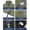 imageWULFUL Mens Windproof Lightweight Golf Vest Outerwear with Pockets Softshell Sleeveless Jacket for Running Hiking SportsArmy Green
