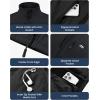 imageWULFUL Mens Windproof Lightweight Golf Vest Outerwear with Pockets Softshell Sleeveless Jacket for Running Hiking SportsBlack