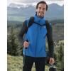 imageWULFUL Mens Windproof Lightweight Golf Vest Outerwear with Pockets Softshell Sleeveless Jacket for Running Hiking SportsBlue