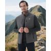 imageWULFUL Mens Windproof Lightweight Golf Vest Outerwear with Pockets Softshell Sleeveless Jacket for Running Hiking SportsDark Grey