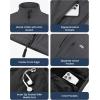 imageWULFUL Mens Windproof Lightweight Golf Vest Outerwear with Pockets Softshell Sleeveless Jacket for Running Hiking SportsDark Grey