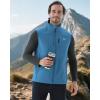imageWULFUL Mens Windproof Lightweight Golf Vest Outerwear with Pockets Softshell Sleeveless Jacket for Running Hiking SportsRoyal Blue