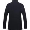 imageWULFUL Mens Wool Blend Winter Coat Slim Fit Short Trenchcoat Warm Business Jacket with Detachable Soft Wool ScarfBlack1718