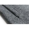 imageWULFUL Mens Wool Blend Winter Coat Slim Fit Short Trenchcoat Warm Business Jacket with Detachable Soft Wool ScarfGrey 01