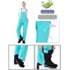 imageWULFUL Womens Insulated Snow Bibs Waterproof Winter Ski Pants Snowboarding OverallsAqua