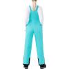 imageWULFUL Womens Insulated Snow Bibs Waterproof Winter Ski Pants Snowboarding OverallsAqua