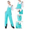 imageWULFUL Womens Insulated Snow Bibs Waterproof Winter Ski Pants Snowboarding OverallsAqua