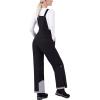 imageWULFUL Womens Insulated Snow Bibs Waterproof Winter Ski Pants Snowboarding OverallsBlack