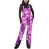 imageWULFUL Womens Insulated Snow Bibs Waterproof Winter Ski Pants Snowboarding OverallsCamo Star
