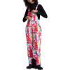 imageWULFUL Womens Insulated Snow Bibs Waterproof Winter Ski Pants Snowboarding OverallsPattern 2