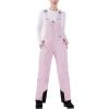 imageWULFUL Womens Insulated Snow Bibs Waterproof Winter Ski Pants Snowboarding OverallsPink