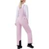 imageWULFUL Womens Insulated Snow Bibs Waterproof Winter Ski Pants Snowboarding OverallsPink