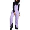imageWULFUL Womens Insulated Snow Bibs Waterproof Winter Ski Pants Snowboarding OverallsPurple