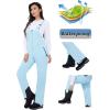 imageWULFUL Womens Insulated Snow Bibs Waterproof Winter Ski Pants Snowboarding OverallsSky Blue