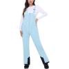 imageWULFUL Womens Insulated Snow Bibs Waterproof Winter Ski Pants Snowboarding OverallsSky Blue