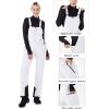 imageWULFUL Womens Insulated Snow Bibs Waterproof Winter Ski Pants Snowboarding OverallsWhite