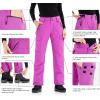 imageWULFUL Womens Insulated Snow Ski Pants Waterproof Winter Snowboarding Skiing Cargo Pants