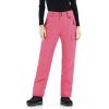 imageWULFUL Womens Insulated Snow Ski Pants Waterproof Winter Snowboarding Skiing Cargo PantsRose Red