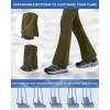 imageWULFUL Womens Snow Ski Pants Waterproof Insulated Fleece Lined Winter Softshell Hiking PantsArmy Green