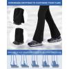 imageWULFUL Womens Snow Ski Pants Waterproof Insulated Fleece Lined Winter Softshell Hiking PantsBlack