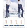 imageWULFUL Womens Snow Ski Pants Waterproof Insulated Fleece Lined Winter Softshell Hiking PantsGrey