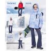 imageWULFUL Womens Snow Ski Pants Waterproof Insulated Fleece Lined Winter Softshell Hiking PantsGrey
