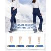 imageWULFUL Womens Snow Ski Pants Waterproof Insulated Fleece Lined Winter Softshell Hiking PantsNavy