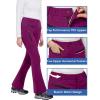 imageWULFUL Womens Snow Ski Pants Waterproof Insulated Fleece Lined Winter Softshell Hiking PantsPurple