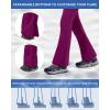 imageWULFUL Womens Snow Ski Pants Waterproof Insulated Fleece Lined Winter Softshell Hiking PantsPurple
