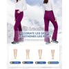 imageWULFUL Womens Snow Ski Pants Waterproof Insulated Fleece Lined Winter Softshell Hiking PantsPurple