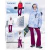 imageWULFUL Womens Snow Ski Pants Waterproof Insulated Fleece Lined Winter Softshell Hiking PantsPurple