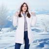 imageWULFUL Womens Winter Coats Long Warm Thicken Puffer Jackets Outwear With Removable Fur HoodWhite