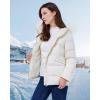 imageWULFUL Womens Winter Coats Warm Lightweight Thicken Puffer Jackets with FauxFur HoodBeige