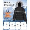 imageWULFUL Womens Winter Coats Warm Lightweight Thicken Puffer Jackets with FauxFur HoodBlack