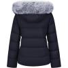 imageWULFUL Womens Winter Coats Warm Lightweight Thicken Puffer Jackets with FauxFur HoodBlack