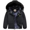 imageWULFUL Boys Ski Jacket Winter Snow Coat with Hood