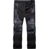 imageWULFUL Kids Waterproof Snow Ski Pants Boys Girls Outdoor Winter Fleece Hiking Insulated Snowboard PantsGrey  Camo